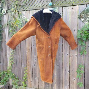 Full length woman's shearling coat.  Women's size 10.